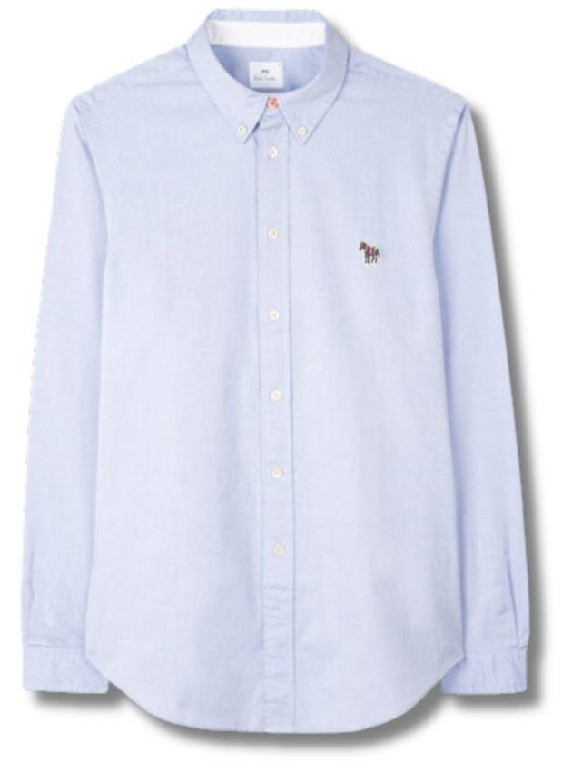 Zebra Patch Long Sleeve Shirt Light Blue - PAUL SMITH - BALAAN 2