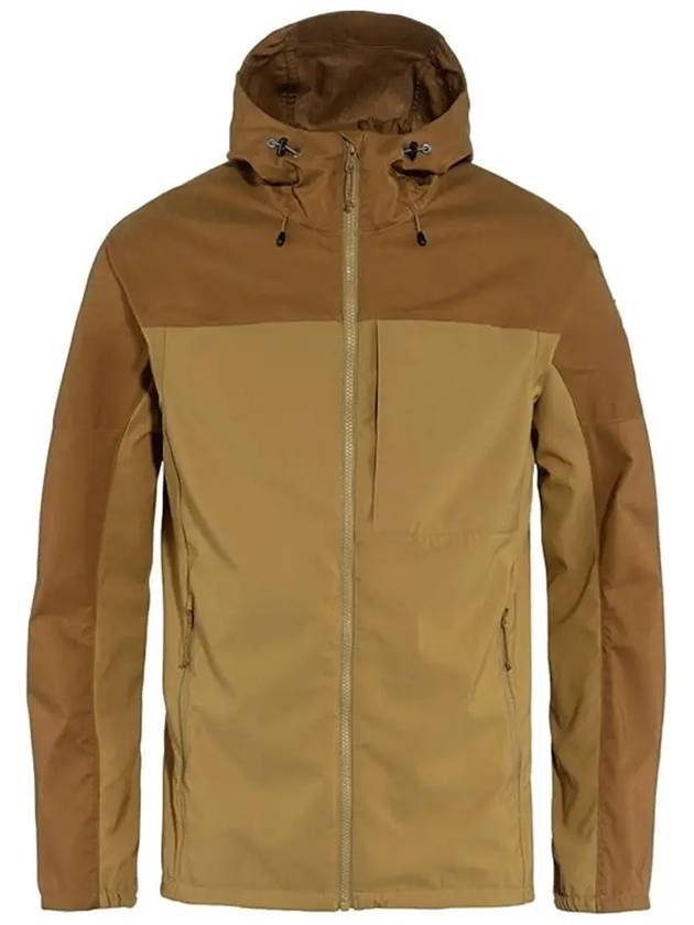 Men's Abisco Midsummer Hooded Zip-Up Jacket Buckwe Brown Chestnut - FJALL RAVEN - BALAAN 4