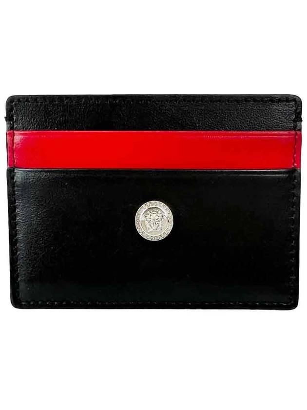 Medusa simple black red card wallet - VERSACE - BALAAN 1