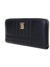 Quilted Leather Lola Ziparound Wallet Black Light Gold - BURBERRY - BALAAN 3