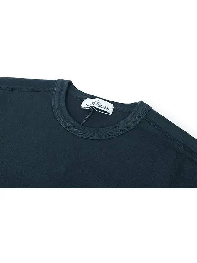 Wafan Patch Long Sleeve T-Shirt Navy - STONE ISLAND - BALAAN 5