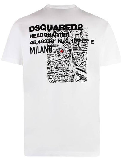 DSQUARED2 Cotton Crew-Neck T-Shirt - DSQUARED2 - BALAAN 2