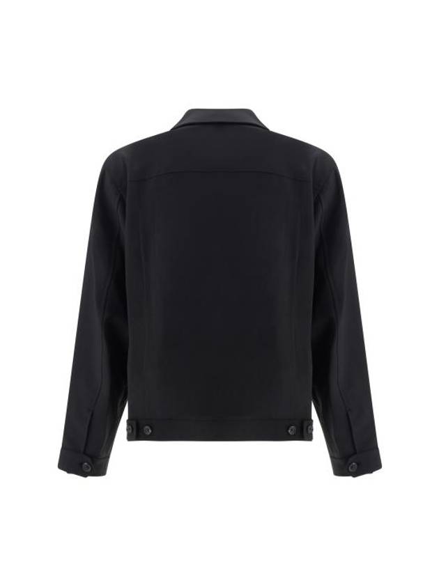 Stretch Wool Tailored Zip-Up Jacket Black - HELMUT LANG - BALAAN 3