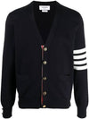 Milano Stitch 4 Bar Cardigan Navy - THOM BROWNE - BALAAN 6