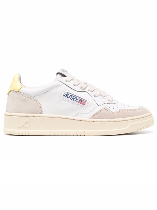 Medalist Suede Yellow Tab Low Top Sneakers White - AUTRY - BALAAN 2