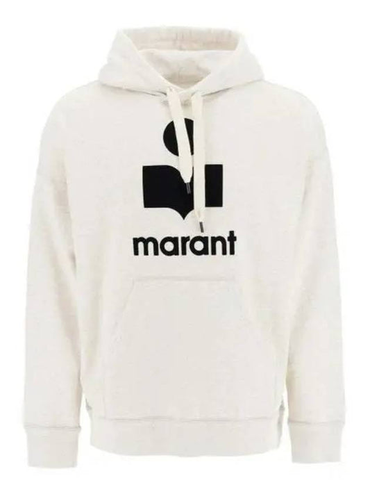 Miley Logo Cotton Hoodie Grey - ISABEL MARANT - BALAAN 2