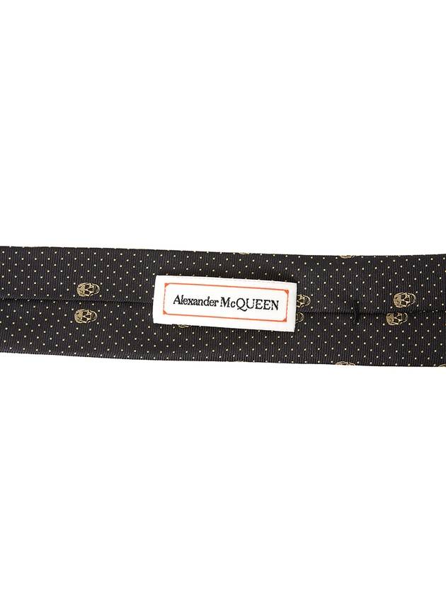 Skull Polka Dot Tie Black - ALEXANDER MCQUEEN - BALAAN 6