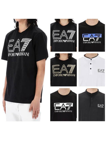 6 types of Armani EA7 logo short sleeve tshirts - EMPORIO ARMANI - BALAAN 1