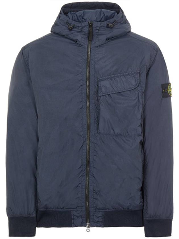 Wappen Patch Nylon Crinklips Hooded Jacket Navy Blue - STONE ISLAND - BALAAN 2