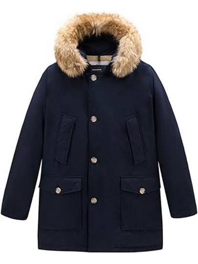 Arctic Detachable Fur Parka Melton Blue - WOOLRICH - BALAAN 2