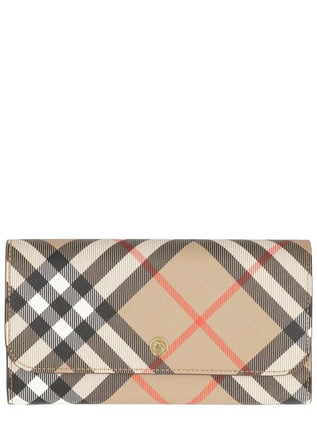 Check Continental Long Wallet Beige - BURBERRY - BALAAN 8