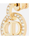 Petit CD Crystal Earrings Gold - DIOR - BALAAN 5