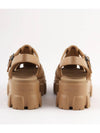 Monolith Rubber Sandals Beige - PRADA - BALAAN 8