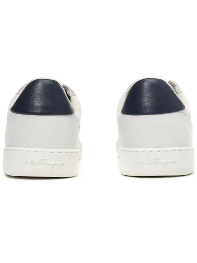 Signature Low Top Sneakers White - SALVATORE FERRAGAMO - BALAAN 4