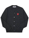 Cardigan Men s Play Heart and Pen Wool P1N076 2 - COMME DES GARCONS - BALAAN 2