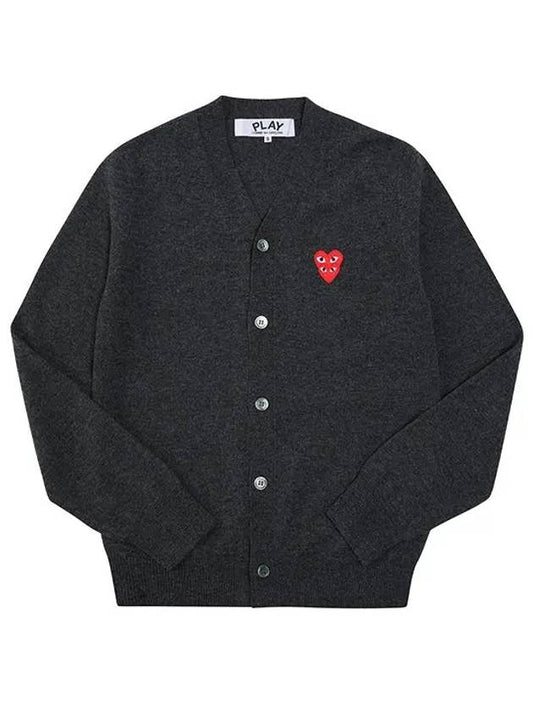 P1N076 2 Double Heart Men's Cardigan - COMME DES GARCONS - BALAAN 2