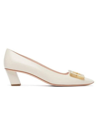 Belle Vivier RV Pumps Off White - ROGER VIVIER - BALAAN 1