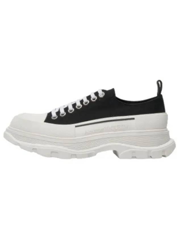 Tread slick lace up sneakers black white - ALEXANDER MCQUEEN - BALAAN 1