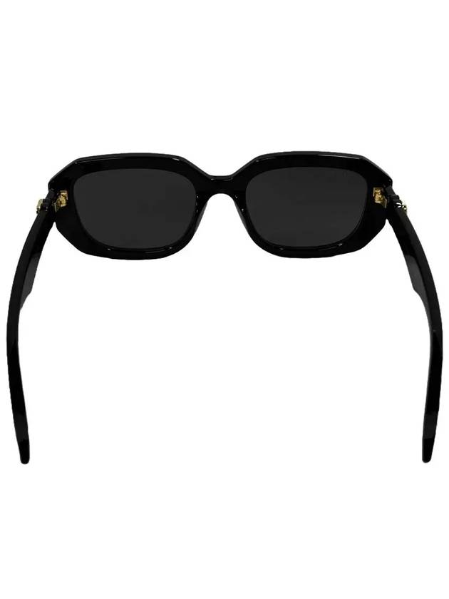 Double G Geometric Frame Sunglasses Black - GUCCI - BALAAN 9