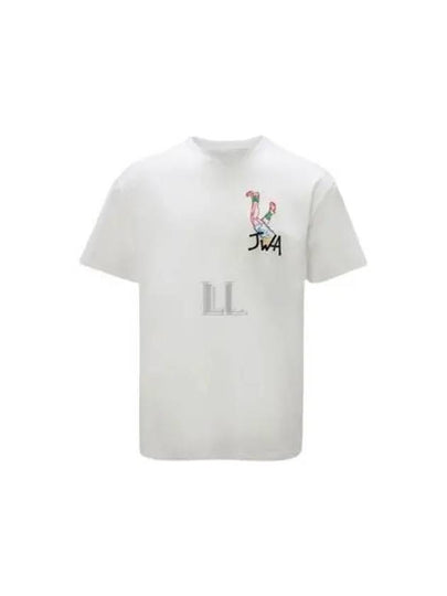 Paul Anglada Luxi Leg Short Sleeve T-Shirt White - JW ANDERSON - BALAAN 2