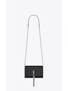 Kate Tassel Detail Chain Long Wallet Black - SAINT LAURENT - BALAAN 2