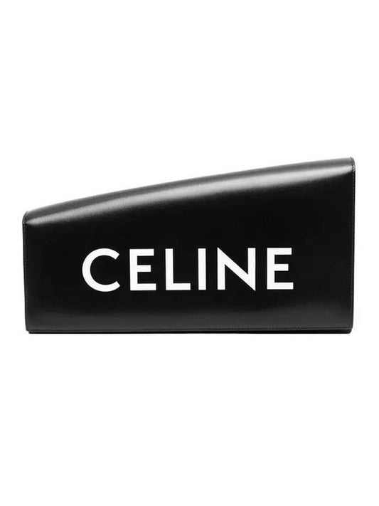Calfskin Ashmetric Clutch Bag Black - CELINE - BALAAN 1