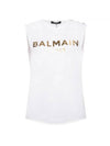 Gold Logo Sleeveless White - BALMAIN - BALAAN 1