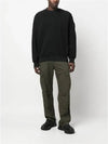 Shadow Logo Crew Neck Cotton Sweatshirt Black - STONE ISLAND - BALAAN 3