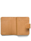 Small Saffiano Leather Half Wallet Natural - PRADA - BALAAN 4