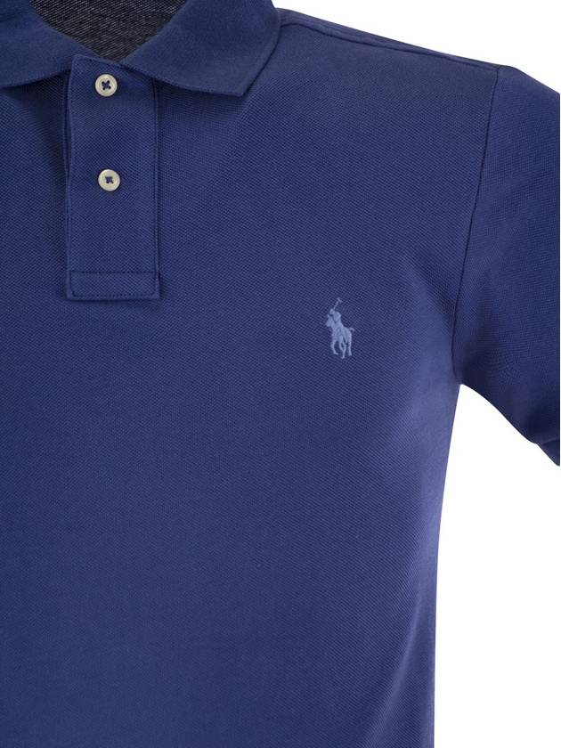 Slim-fit pique polo shirt - POLO RALPH LAUREN - BALAAN 4