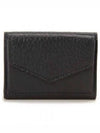 Signature Stitch Trifold Leather Half Wallet Black - MAISON MARGIELA - BALAAN 2