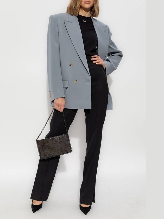 Stella McCartney Double-breasted Blazer, Women's, Grey - STELLA MCCARTNEY - BALAAN 2