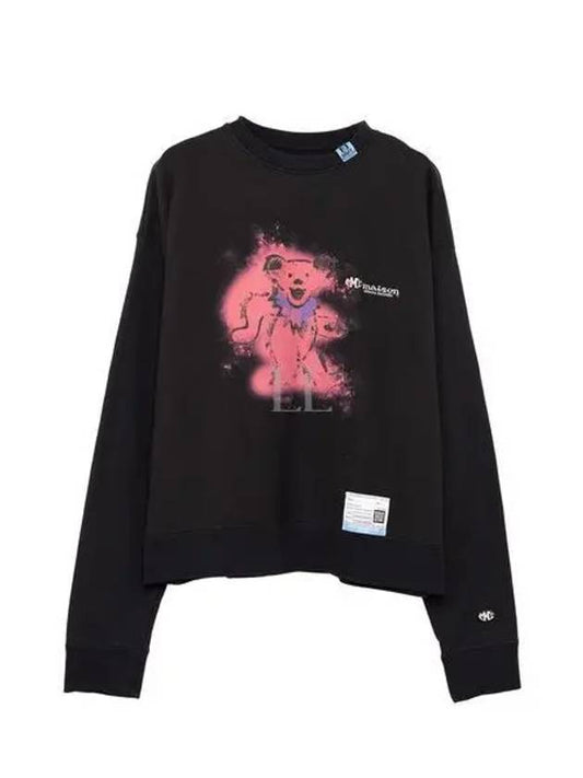 Bear Logo Cotton Sweatshirt Black - MAISON MIHARA YASUHIRO - BALAAN 2