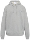 Embroidered Logo Hoodie Grey - VETEMENTS - BALAAN 1