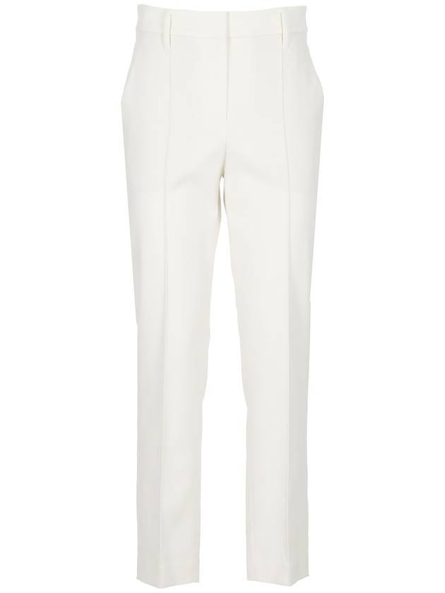 Drill Straight Pants White - BRUNELLO CUCINELLI - BALAAN 1