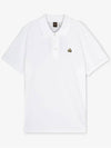 Men's Logo Patch Short Sleeve Polo Shirt White - MOOSE KNUCKLES - BALAAN 3