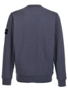 Compass Patch Cotton Sweatshirt Light Blue - STONE ISLAND - BALAAN 3