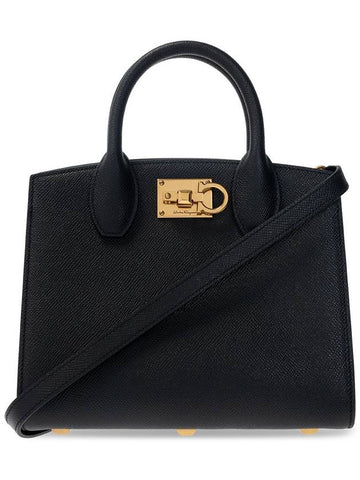 FERRAGAMO ‘Ferragamo Studio Box’ Shoulder Bag, Women's, Black - SALVATORE FERRAGAMO - BALAAN 1