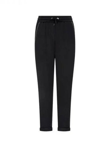 Women s Monili Pocket Banding Roll up Pants Black 270618 - BRUNELLO CUCINELLI - BALAAN 1