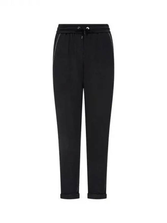 Shimaeul 8th Anniversary 10 e Point 9 8 Women s Monili Pocket Banding Roll up Pants Black 270618 - BRUNELLO CUCINELLI - BALAAN 1