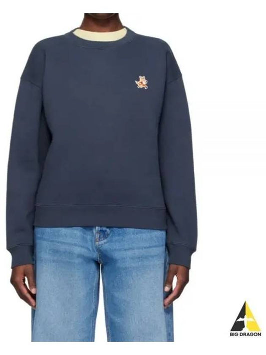 Speedy Fox Patch Comfort Sweatshirt Navy - MAISON KITSUNE - BALAAN 2