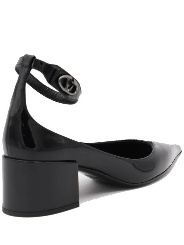 Valentino Garavani Black Leather Pumps - VALENTINO - BALAAN 3