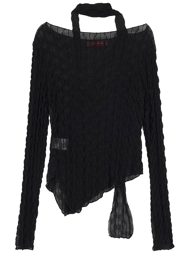 Wave long sleeve scarf set black - HIGH SCHOOL DISCO - BALAAN 3