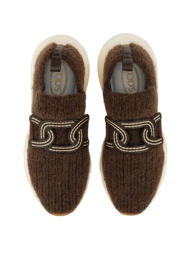 Kate Knit Low-Top Sneakers Brown - TOD'S - BALAAN 7