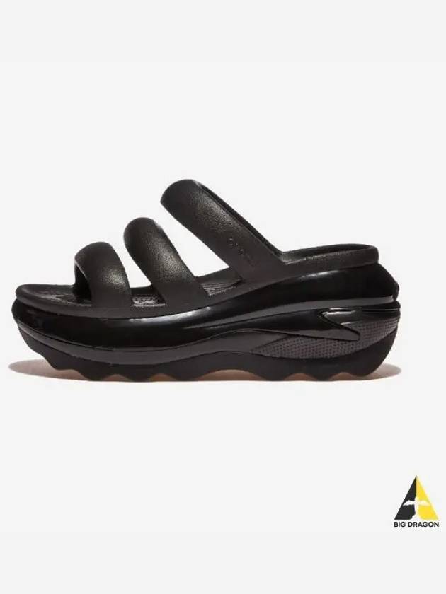 Mega Crush Triple Strap BLACK - CROCS - BALAAN 1