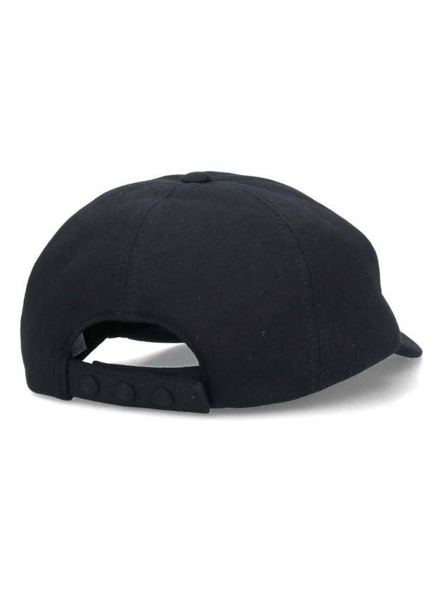 Monogram Motif Cotton Jersey Ball Cap Black - BURBERRY - BALAAN 4