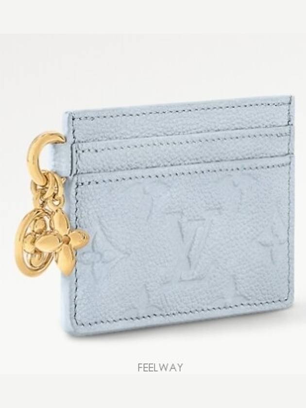 LV Charm Empreinte Monogram Card Wallet Blue - LOUIS VUITTON - BALAAN 4