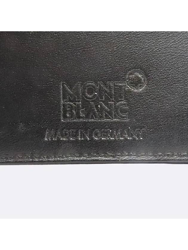 108945 Black Leather 4CC Money Clip Bicycle Wallet - MONTBLANC - BALAAN 5