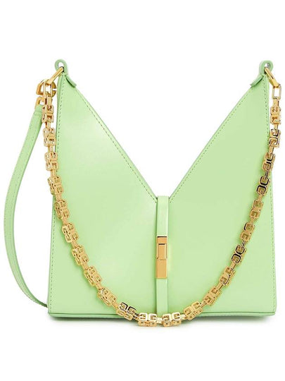 Mini Cut Out Leather Shoulder Bag Green - GIVENCHY - BALAAN 2