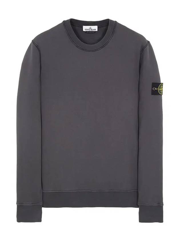 Organic Cotton Fleece Sweatshirt Grey - STONE ISLAND - BALAAN 2